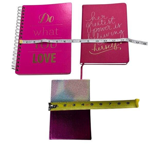 Barbiecore Pink Notebooks Journals Lot of Three (3) Various Sizes - Picture 4 of 14